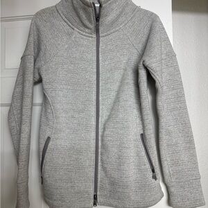 Prana Heather Gray Knit Jacket